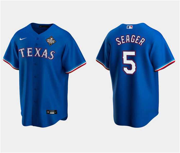 Men's Texas Rangers #5 Corey Seager Royal 2023 World Series Stitched Baseball Jersey Dzhi,We sell and wholesale Men's Texas Rangers #5 Corey Seager Royal 2023 World Series Stitched Baseball Jersey Dzhi on line form chian!